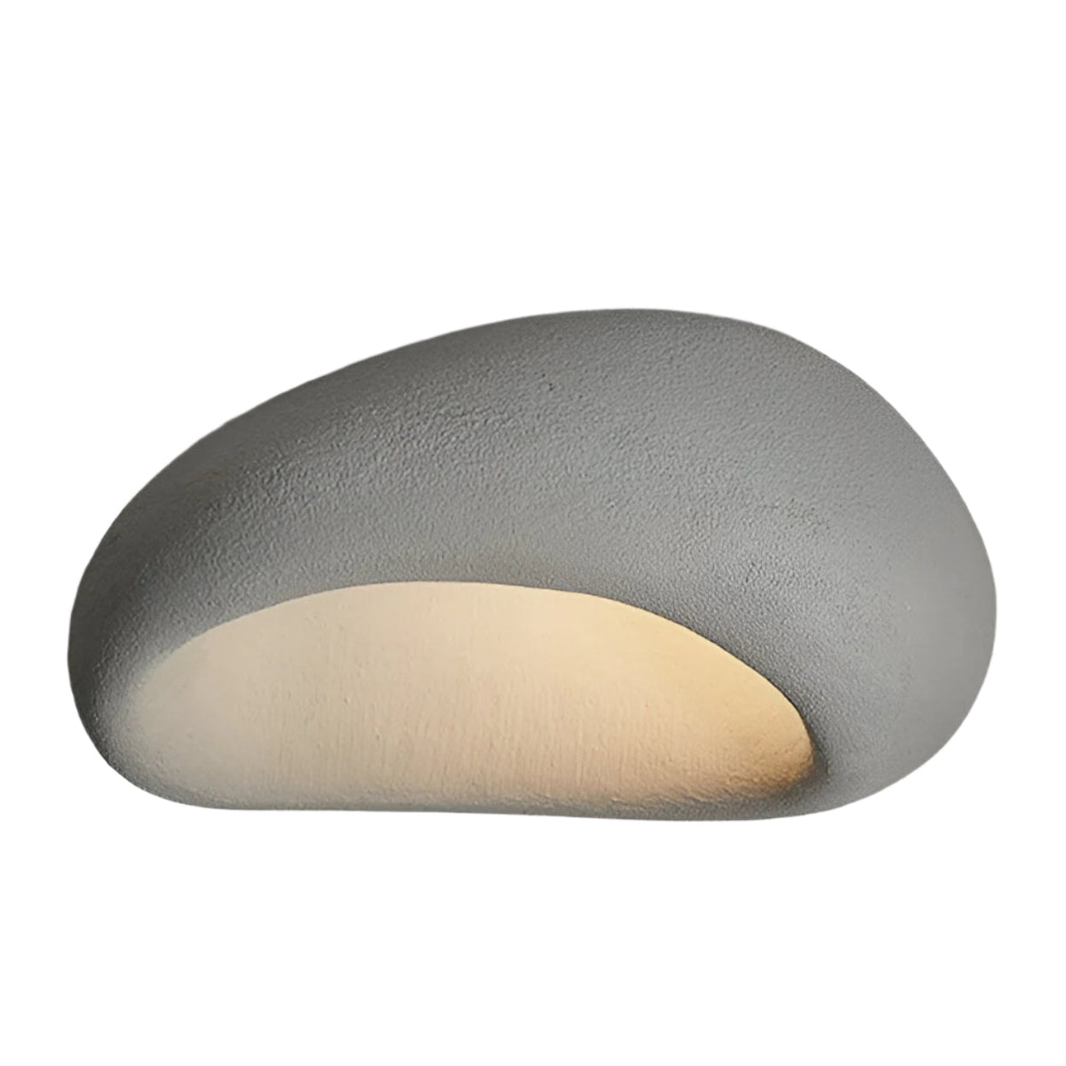 Wabi-Sabi Organic Ceiling Light with Frosted Shade, Touch Control