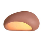 Wabi-Sabi Organic Ceiling Light with Frosted Shade, Touch Control
