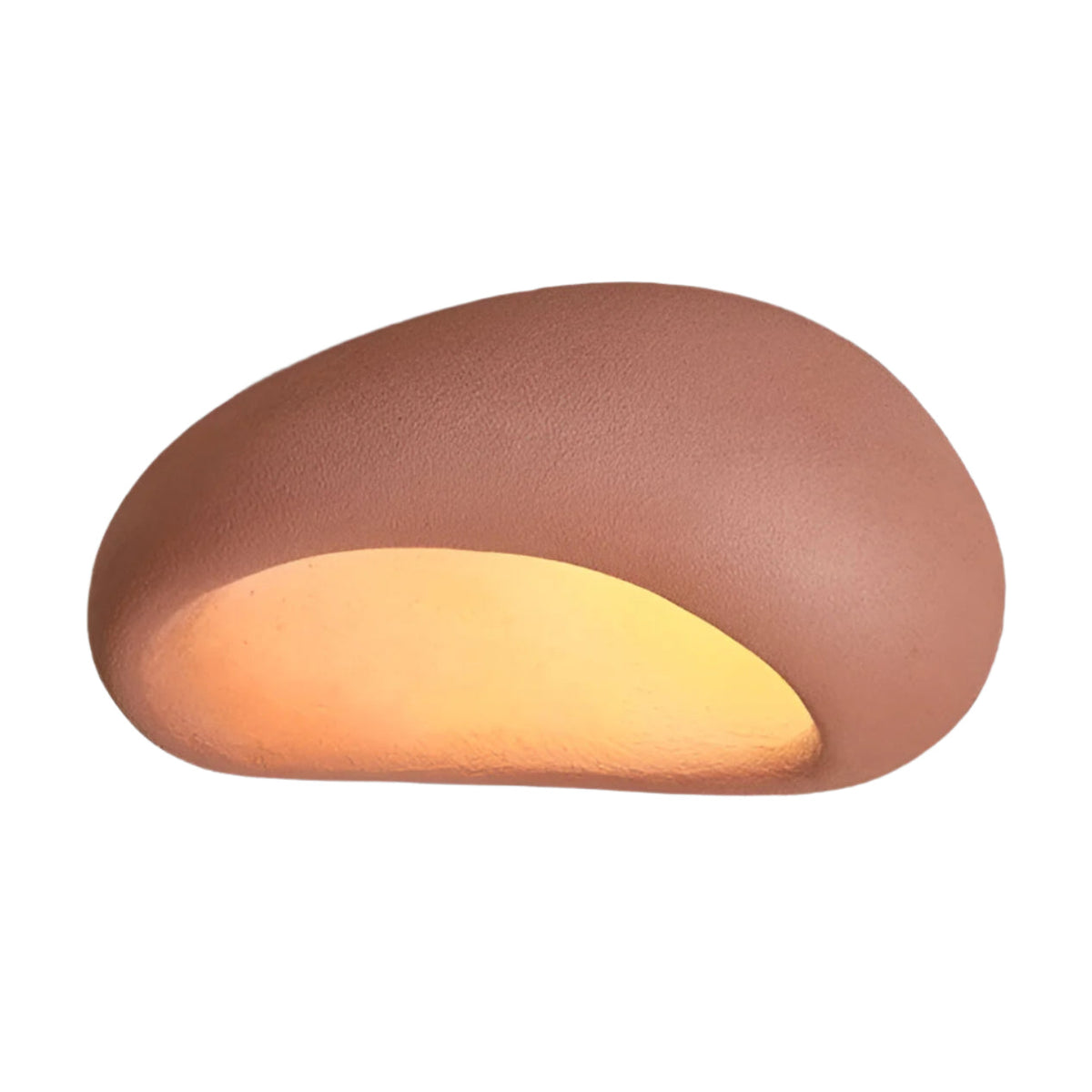 Wabi-Sabi Organic Ceiling Light with Frosted Shade, Touch Control