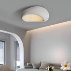 Wabi-Sabi Organic Ceiling Light with Frosted Shade, Touch Control