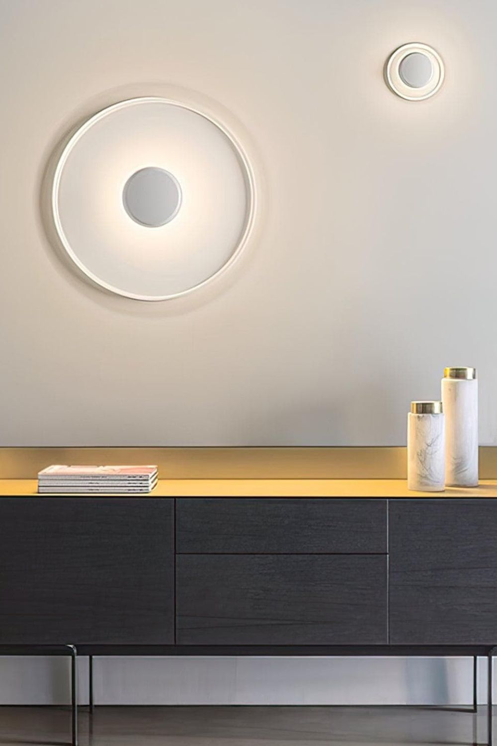 Minimalist Halo Ceiling Light with Indirect LED Glow