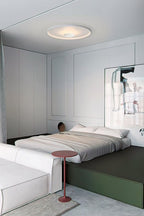 Minimalist Halo Ceiling Light with Indirect LED Glow