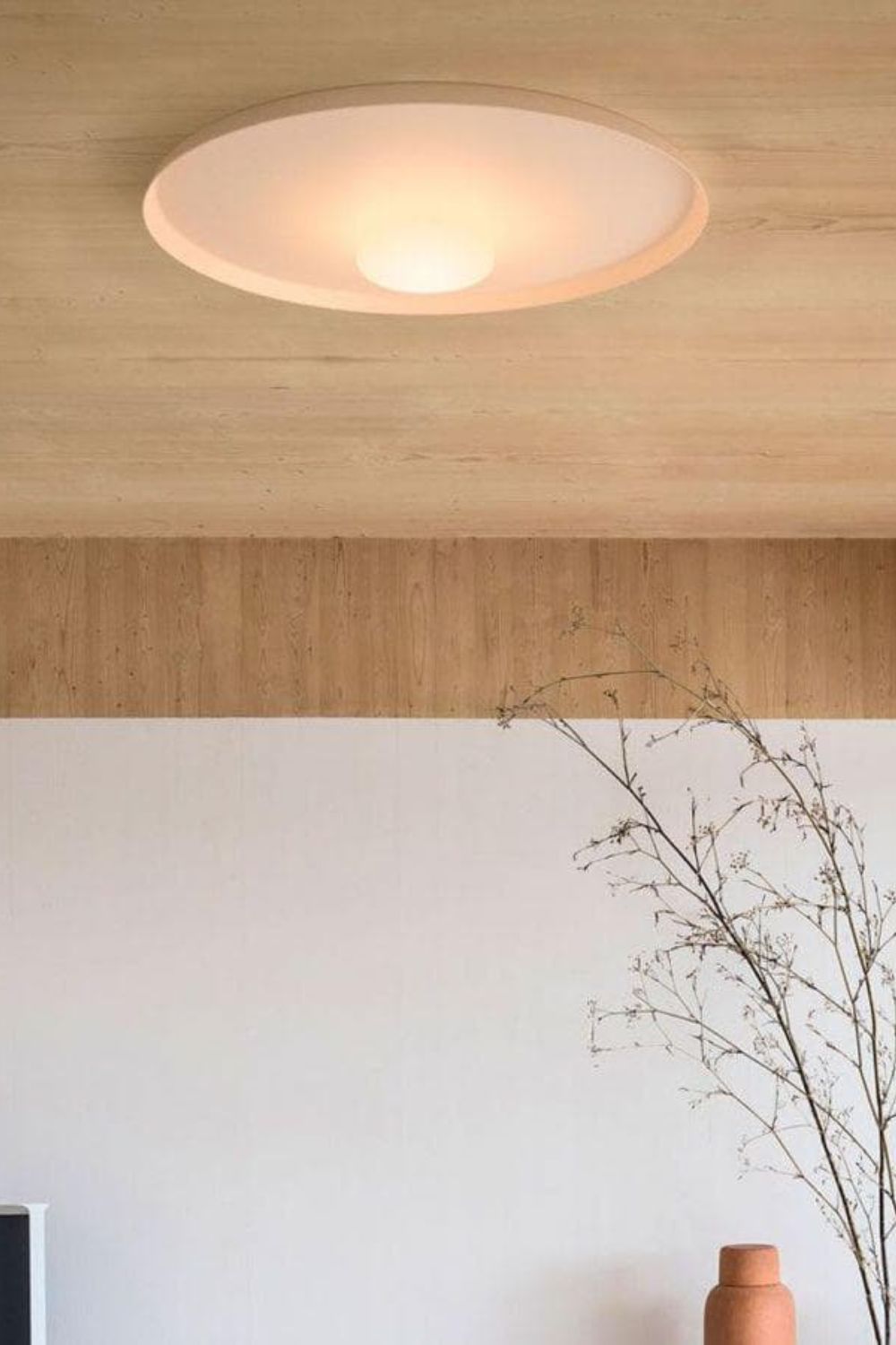 Minimalist Halo Ceiling Light with Indirect LED Glow