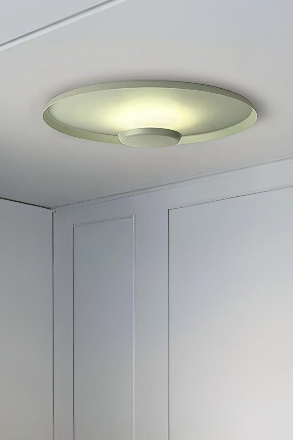 Minimalist Halo Ceiling Light with Indirect LED Glow