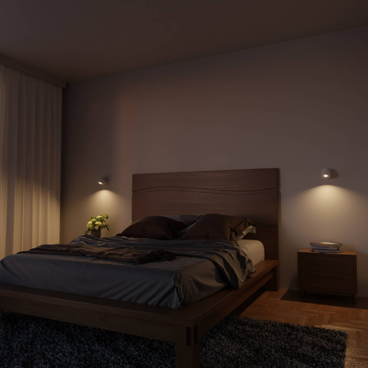 Minimalist Rotating Head Ceiling Light, 2700K, CRI 90+