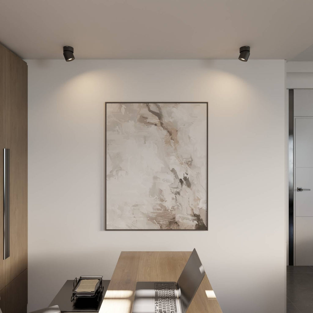 Minimalist Rotating Head Ceiling Light, 2700K, CRI 90+