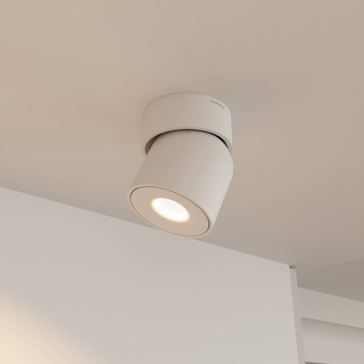 Minimalist Rotating Head Ceiling Light, 2700K, CRI 90+