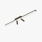 Linear LED Ceiling Light with Two Adjustable Spotlights