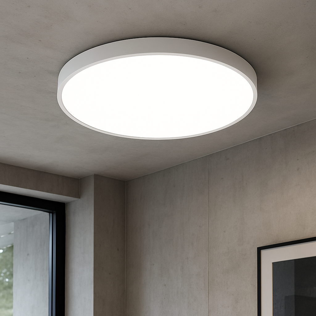 Slim Round LED Ceiling Light, 24W, Colour Selectable