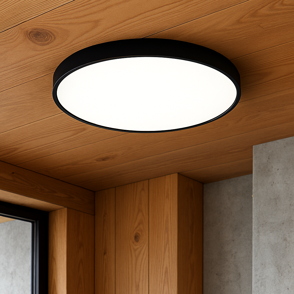 Slim Round LED Ceiling Light, 24W, Colour Selectable