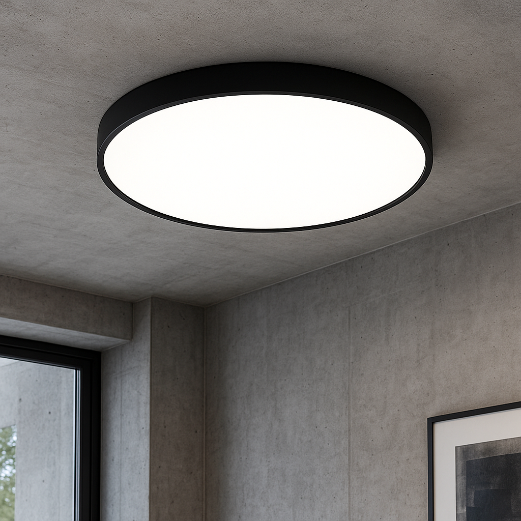 Slim Round LED Ceiling Light, 24W, Colour Selectable