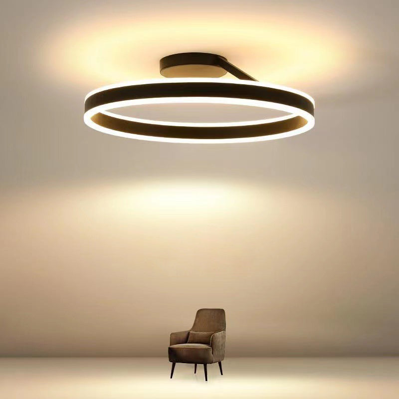 Minimalist Ring Ceiling Light with 3-Colour LED, 50 cm