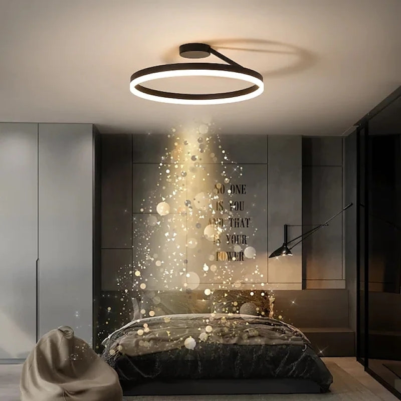 Minimalist Ring Ceiling Light with 3-Colour LED, 50 cm