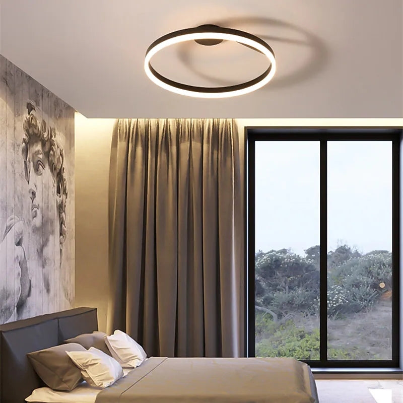 Minimalist Ring Ceiling Light with 3-Colour LED, 50 cm