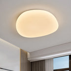 Pebble-Shaped Ceiling Light with Organic Diffuser, Integrated LED