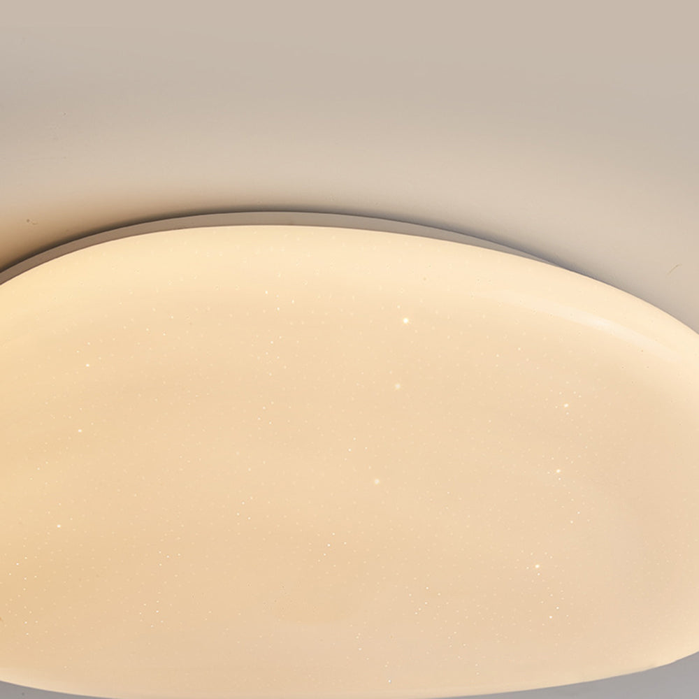 Pebble-Shaped Ceiling Light with Organic Diffuser, Integrated LED