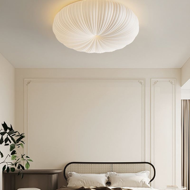 Minimalist Pleated Acrylic Dome Ceiling Light, 4 Sizes