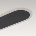 Minimalist Linear Oval LED Ceiling Light, Dimmable 1500lm