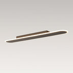 Minimalist Linear Oval LED Ceiling Light, Dimmable 1500lm