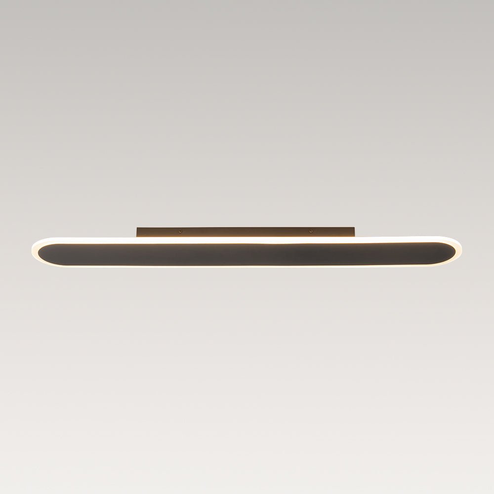 Minimalist Linear Oval LED Ceiling Light, Dimmable 1500lm