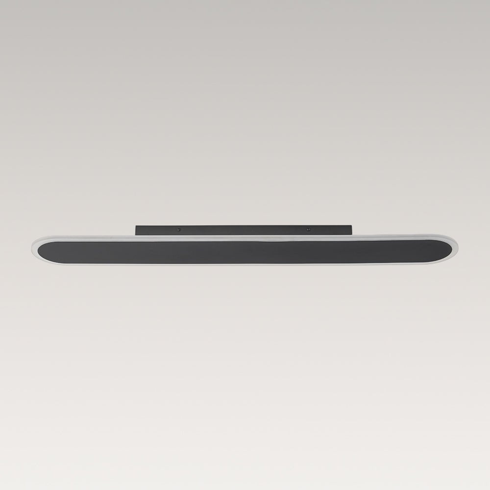 Minimalist Linear Oval LED Ceiling Light, Dimmable 1500lm