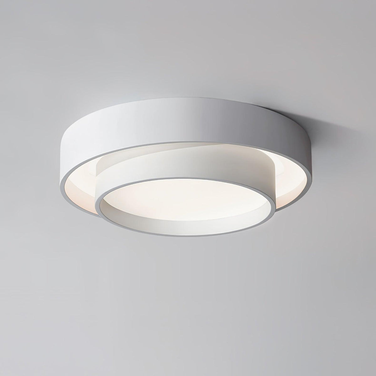 Double Ring Ceiling Light with Remote Dimming, 40 to 60 cm