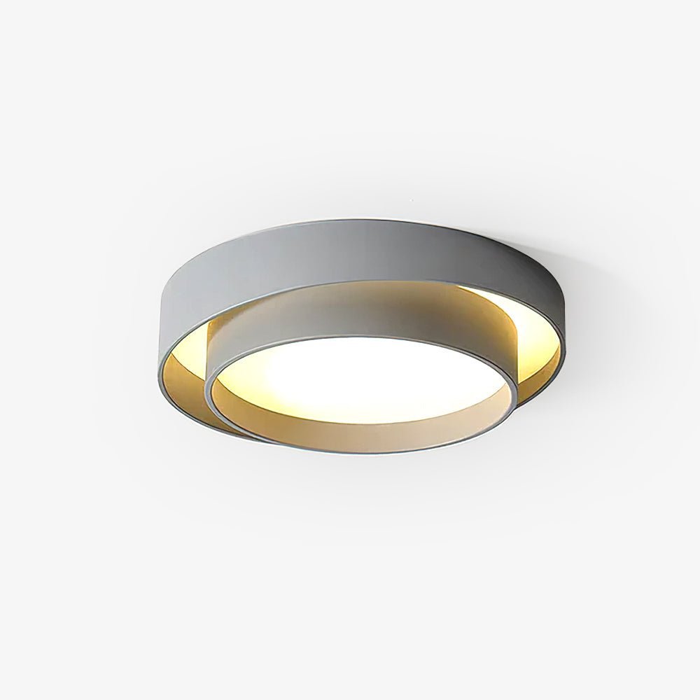 Double Ring Ceiling Light with Remote Dimming, 40 to 60 cm