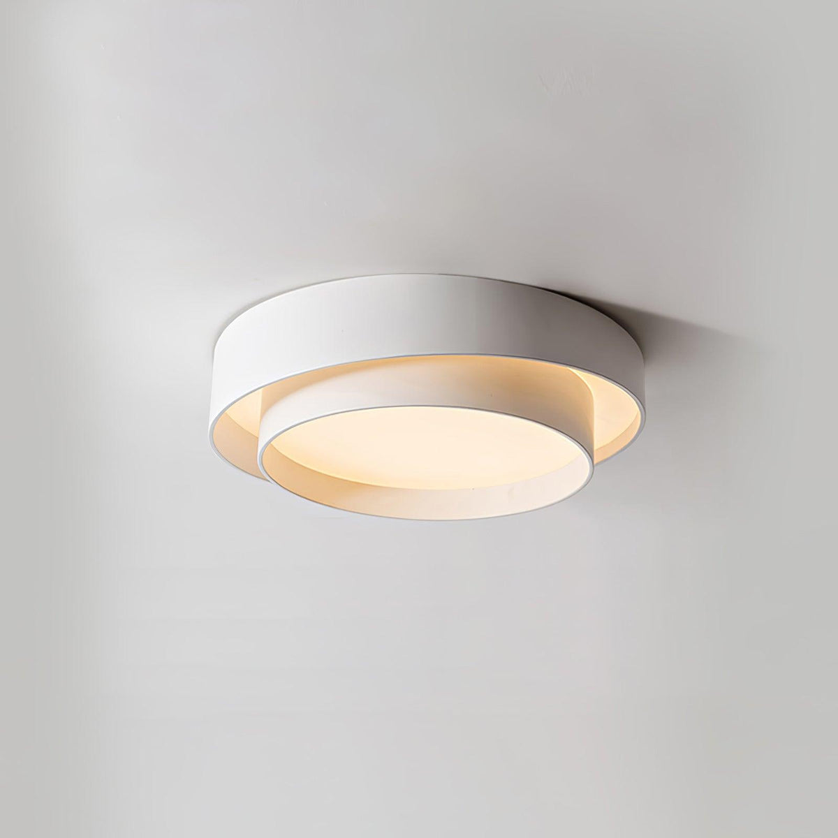 Double Ring Ceiling Light with Remote Dimming, 40 to 60 cm