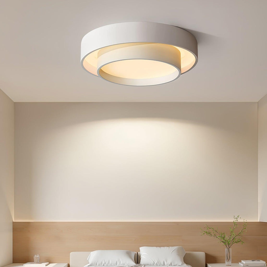 Double Ring Ceiling Light with Remote Dimming, 40 to 60 cm