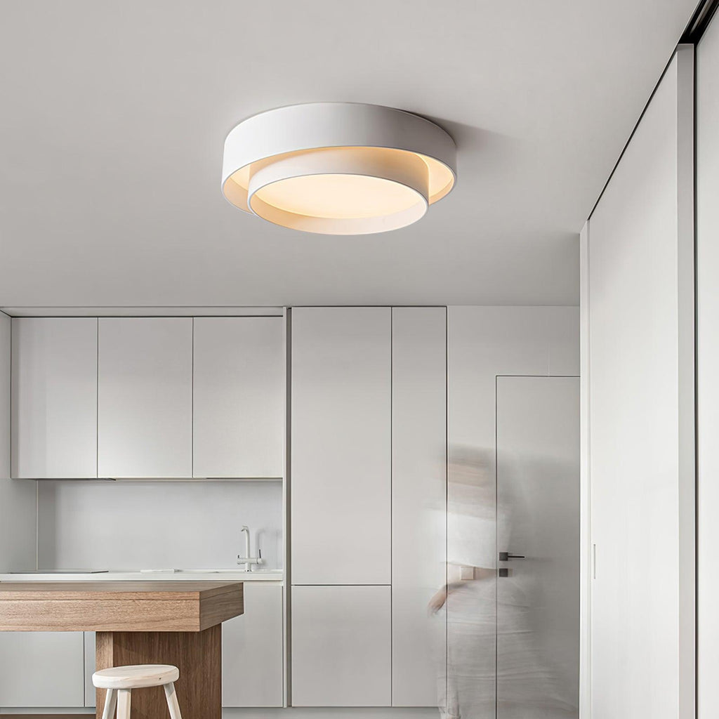 Double Ring Ceiling Light with Remote Dimming, 40 to 60 cm