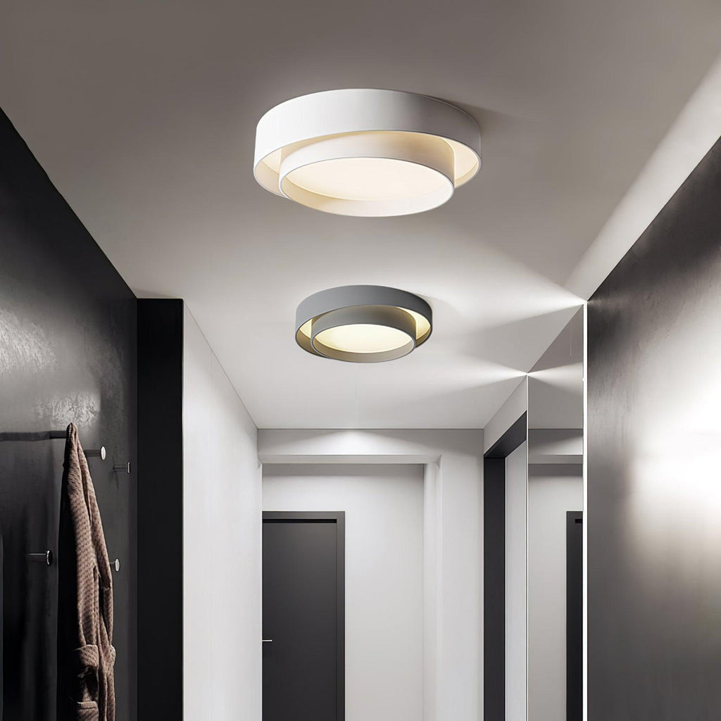 Double Ring Ceiling Light with Remote Dimming, 40 to 60 cm
