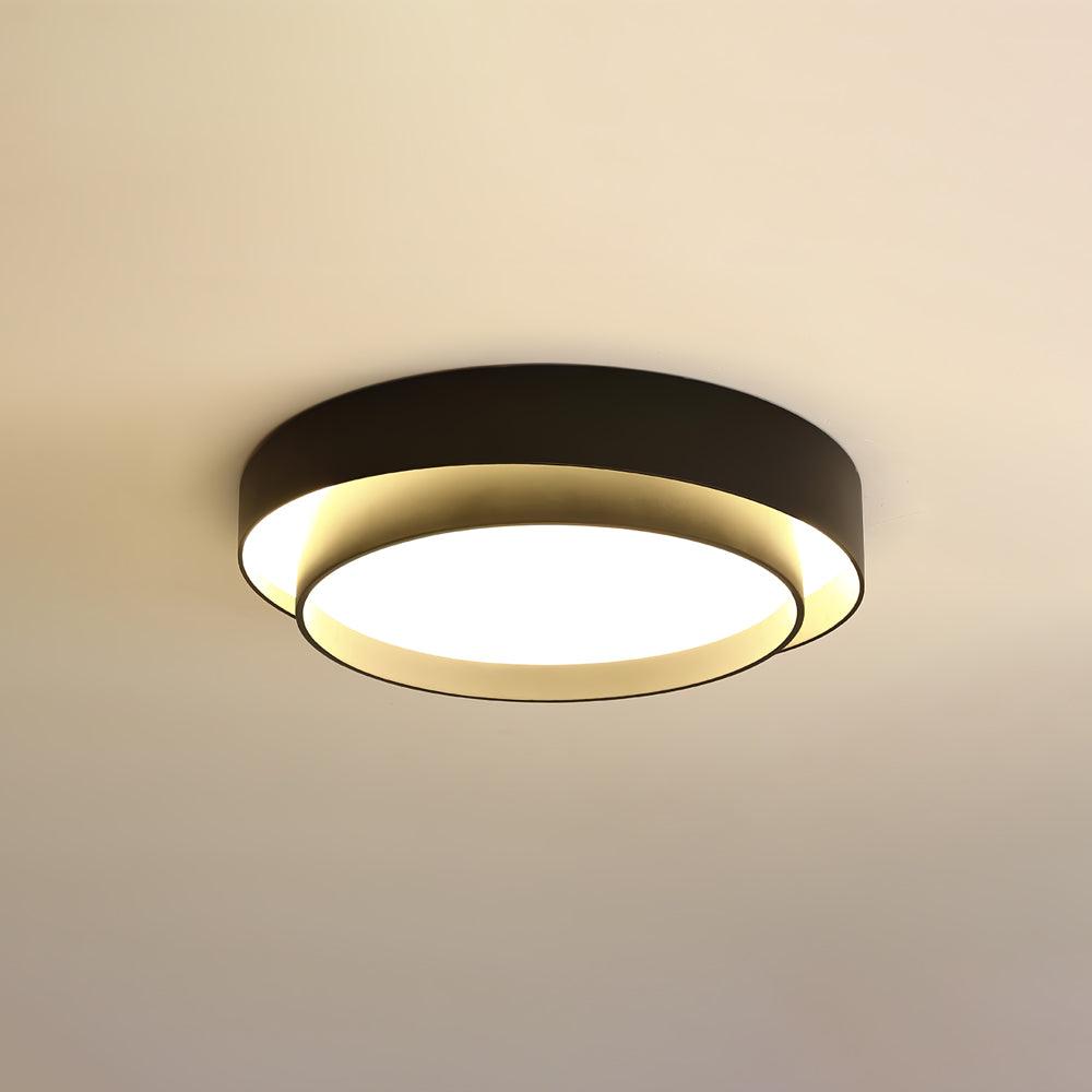 Double Ring Ceiling Light with Remote Dimming, 40 to 60 cm