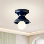 Retro Ceramic Hourglass Flush Ceiling Light, 6 Colours