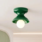 Retro Ceramic Hourglass Flush Ceiling Light, 6 Colours