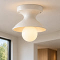 Retro Ceramic Hourglass Flush Ceiling Light, 6 Colours