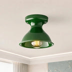Retro Ceramic Hourglass Flush Ceiling Light, 6 Colours