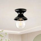 Retro Ceramic Hourglass Flush Ceiling Light, 6 Colours