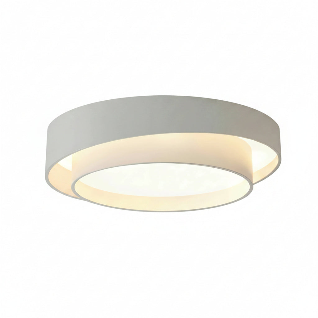 Modern Double-Ring LED Ceiling Light with 3 Colour Settings