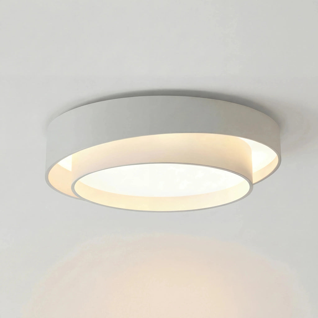 Modern Double-Ring LED Ceiling Light with 3 Colour Settings
