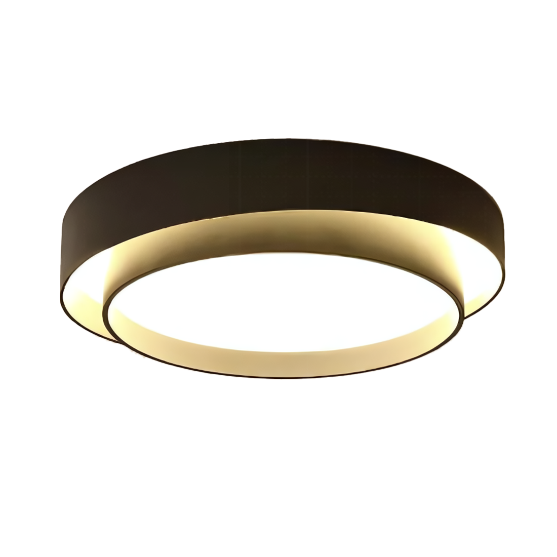 Modern Double-Ring LED Ceiling Light with 3 Colour Settings