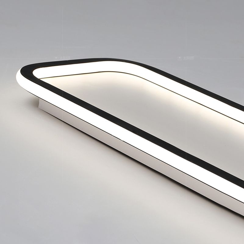 Minimalist Rectangular LED Flush Ceiling Light, 40 or 61 cm