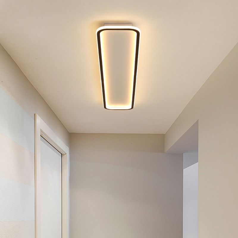 Minimalist Rectangular LED Flush Ceiling Light, 40 or 61 cm