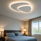 Asymmetric LED Ceiling Light, Dimmable Eclipse Design