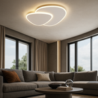 Asymmetric LED Ceiling Light, Dimmable Eclipse Design