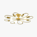 Flower Arm Ceiling Light in Metal, LED Bulbs Included
