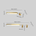 Modern LED Ring Ceiling Light with Rotating Spots, Dimmable