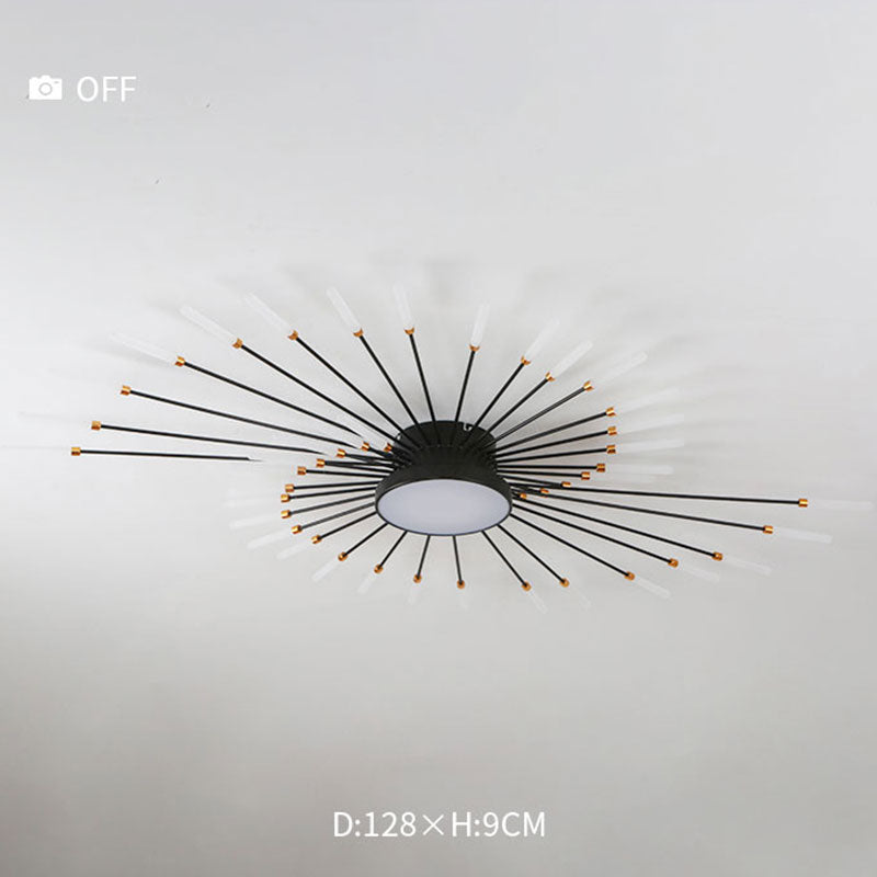 Modern Firework Burst Ceiling Light with Acrylic Rays