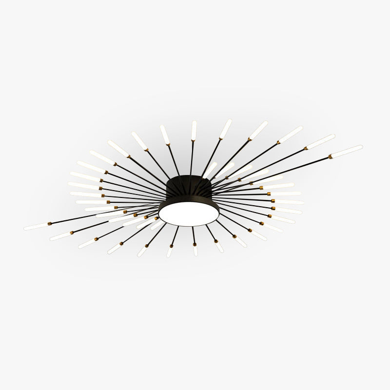 Modern Firework Burst Ceiling Light with Acrylic Rays