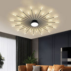 Modern Firework Burst Ceiling Light with Acrylic Rays