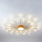 Modern Firework Burst Ceiling Light with Acrylic Rays
